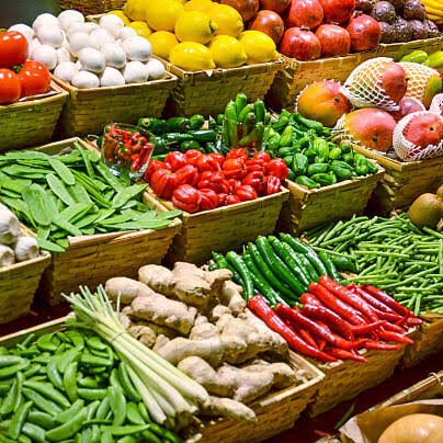 Fresh vegetables shop